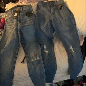 BRAND NEW WITH TAGS 2 PAIR JEANS SIZE 5 BY FASION NOVA